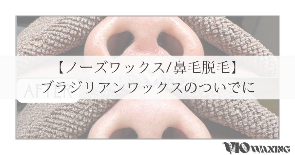 ノーズワックス 鼻毛 脱毛 メンズ脱毛 身だしなみ 松山市